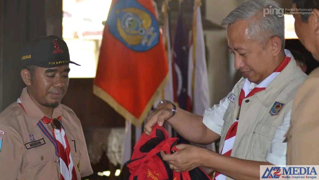 FB IMG 16965518129036006 Pj bupati Nganjuk Sri Handoko Taruna, melepas peserta Jambore Daerah Jawa Timur Tahun 2023 kontingen Kwarcab Nganjuk