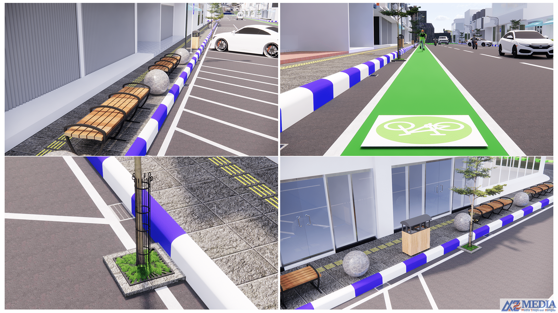 4 fasilitas Dishub Tulungagung Percantik Desain Kota Dengan Icon Budaya