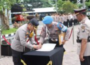 IMG 20240204 WA0135 Kapolres Nganjuk Pimpin Upacara Serah Terima Jabatan Kapolsek Loceret