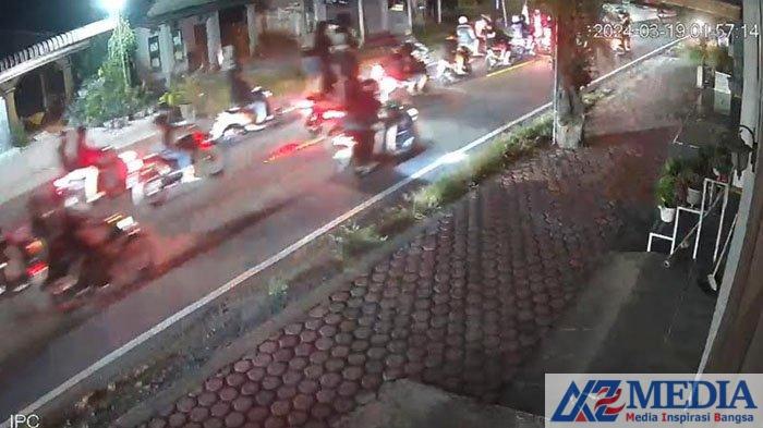 Konvoi ratusan motor di Jalan Raya Rejotangan Ngunut Tulungagung ternyata anggota PSNU Pagar Nusa Konvoi Ratusan Motor di Tulungagung Waktu Dini Hari Kejutkan Warga