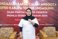 Yustin Eka Rusdiana. Bacaleg dari Partai Kebangkitan Nusantara.