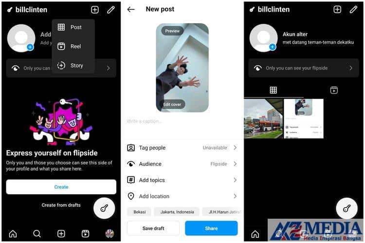 65b2ef134bb43 Instagram Flipside Meluncur, Indonesia Langsung Kebagian