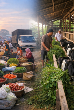 Desa Kunjang Kediri Bangun Kemandirian Ekonomi: Pasar Desa Produktif, BUMDes Kembangkan Peternakan Kambing